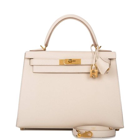 Hermes Craie Epsom Sellier Kelly 28cm Gold Hardware – Madison Avenue Couture