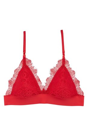 Topshop Lydia Lace Padded Triangle Bra | Nordstrom