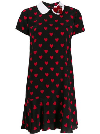 RED VALENTINO hearts printed dress