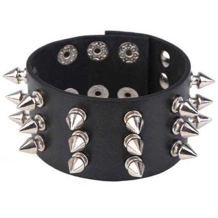 Spiked Leather Wrist Cuff