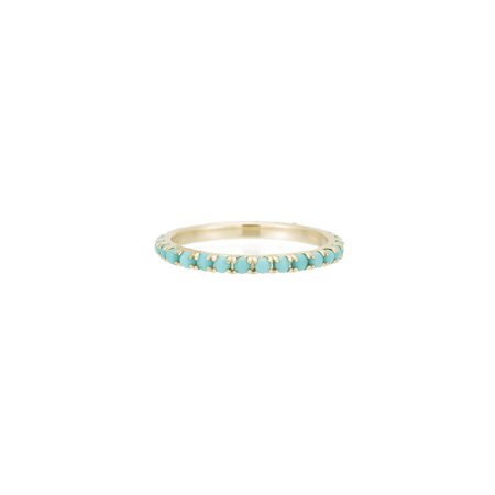 Turquoise Eternity Band - Rings | Ariel Gordon Jewelry