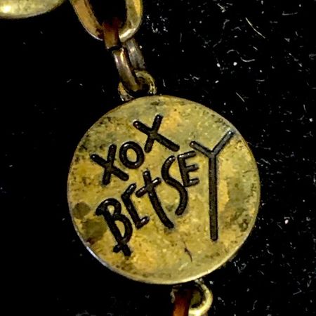 Betsey Johnson | Jewelry | Betsey Johnson Long Brass Colored Necklace | Poshmark