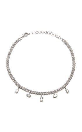 Pave Link Marquise Drop Necklace by Shay | Moda Operandi