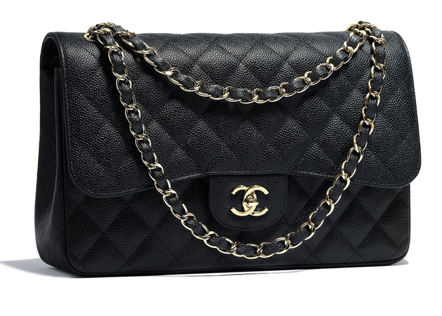 $9500.00 Chanel Classic Double Flap Caviar Bag