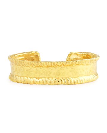 Jean Mahie 22K Yellow Gold Simple Cuff