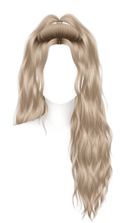 blonde long hair wavy
