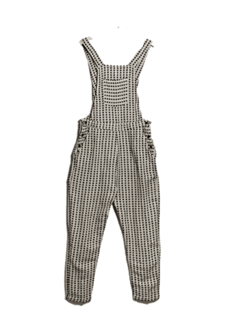 checked overalls