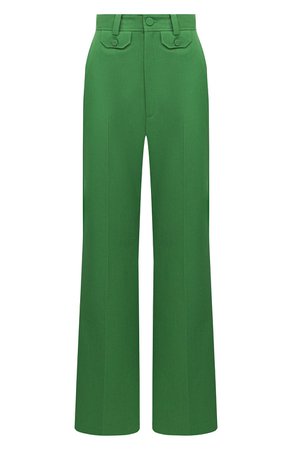Женские зеленые брюки GUCCI — купить за 84000 руб. в интернет-магазине ЦУМ, арт. 643346/ZAFU9