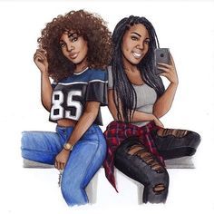 best friend wallpapers for 2 black girl - Google Search