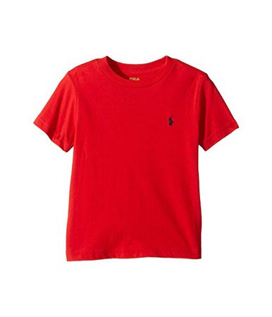 Polo Ralph Lauren Kids Cotton Jersey Crew Neck T-Shirt (Toddler) at Zappos.com