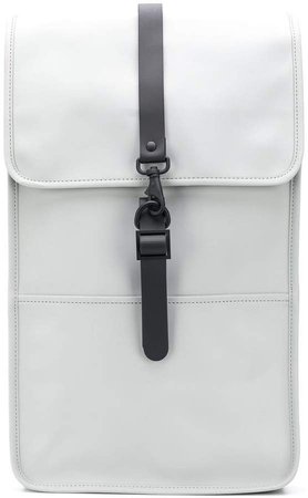 water-resistant flap backpack