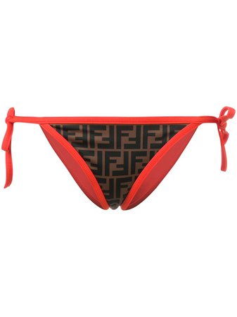 Fendi Logo Printed Bikini Bottoms | Farfetch.com