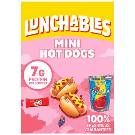 Lunchables Mini Hot Dogs Meal Kit w/ Capri Sun Fruit Punch Drink & Sour Patch Kids Soft & Chewy Candy - Shop Snack Trays at H-E-B