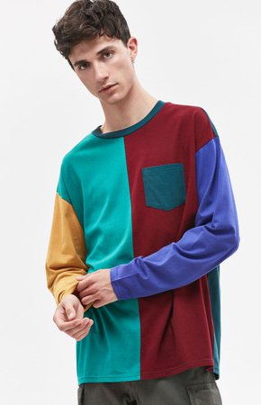 PacSun Crescent Colorblock Oversized T-Shirt | PacSun