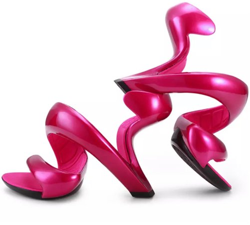 pink futuristic heel