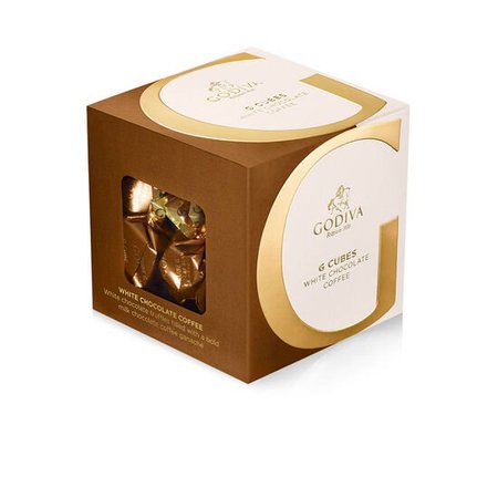 White Chocolate Coffee G Cube Box, 22 pcs. | GODIVA