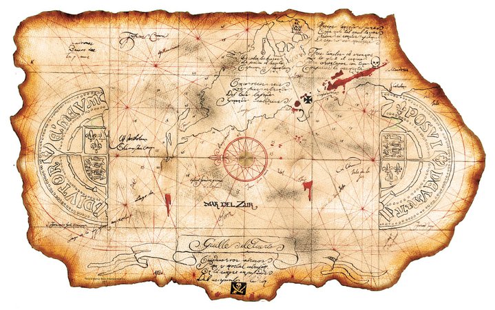 Goonies Treasure Map
