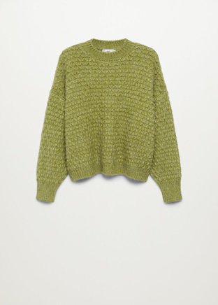 Textured knit sweater - Women | Mango USA green