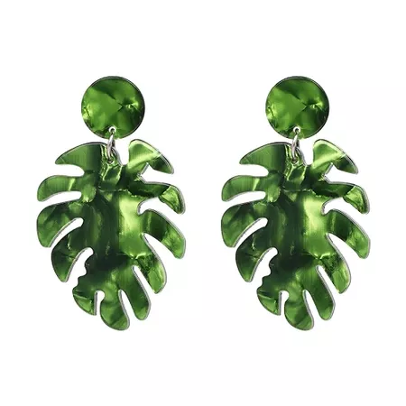 JUJIA Good quality wholesale vintage ZA design resin statement big leaf Earrings for women resin earring-in Drop Earrings from Jewelry & Accessories on Aliexpress.com | Alibaba Group