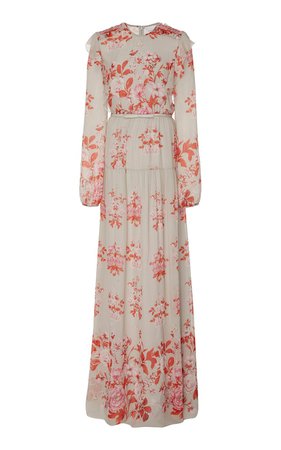 Floral-Print Georgette Maxi Dress by Giambattista Valli | Moda Operandi