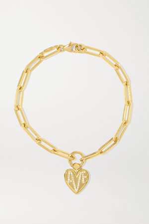 Gold Amate 18-karat gold diamond bracelet | Foundrae | NET-A-PORTER