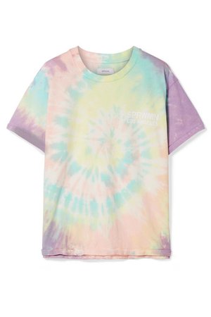 SPRWMN | Oversized printed tie-dyed cotton-jersey T-shirt | NET-A-PORTER.COM