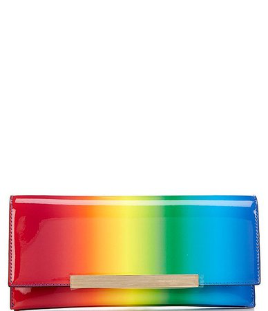 ALDO Tarazed Patent Rainbow Clutch Bag | Dillard's