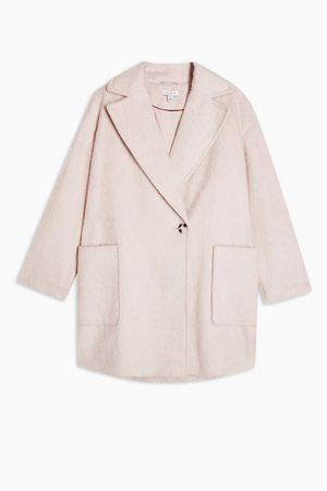 Pink Double Breasted Coat | Topshop