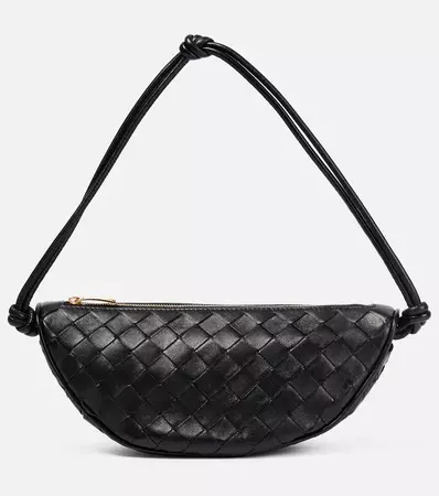 Bottega Veneta - Half Moon leather shoulder bag | Mytheresa