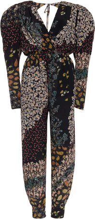 Etro Printed Silk Wrap Jumpsuit Size: 38
