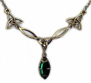 Celtic Trinity Knot Bridal Irish Wedding Silver Necklace Choker Medieval Jewelry | eBay