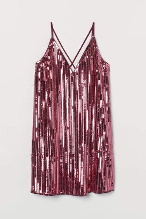Sequined Dress - Pink