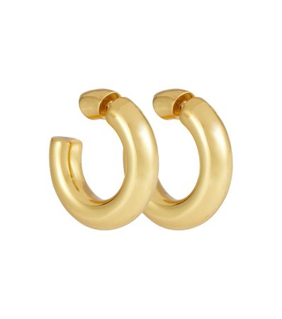 Christopher Esber Reversed Hoop gold-plated earrings