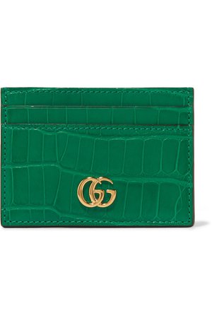 Gucci | Marmont Petite alligator cardholder | NET-A-PORTER.COM