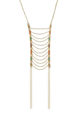 Bead Embellished Necklace Gr. One Size
