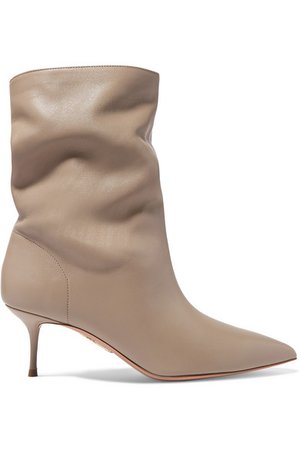 Aquazzura | Very Boogie 60 leather ankle boots | NET-A-PORTER.COM