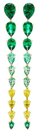 ANABELA CHAN 18kt Emerald Nova Earrings