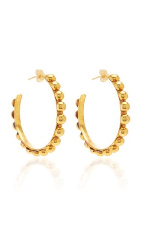 Tribal Gold-Plated Hoop Earrings By Sylvia Toledano | Moda Operandi