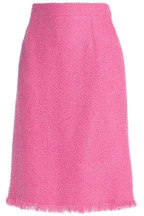 Cotton-blend Tweed Pencil Skirt