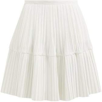 Gyn Pleated Poplin Skirt - Womens - White