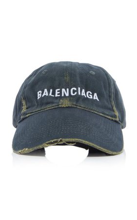 Logo-Embroidered Distressed Baseball Cap By Balenciaga | Moda Operandi