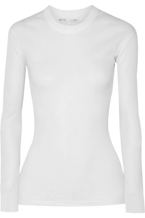 BITE Studios | Ribbed organic cotton-jersey top | NET-A-PORTER.COM