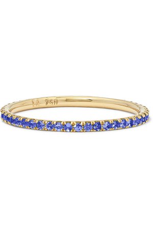 Ileana Makri | Thread 18-karat gold sapphire ring | NET-A-PORTER.COM