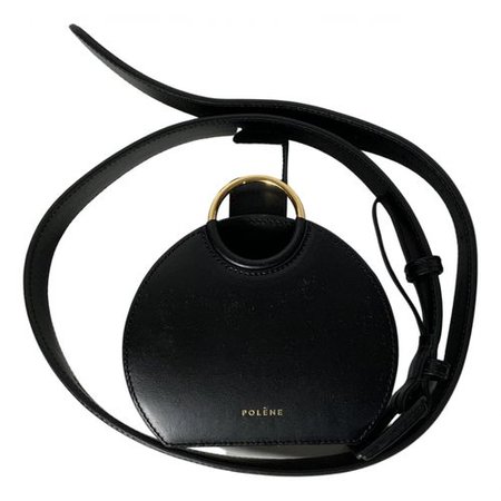 Numéro six ceinture leather handbag Polene Black in Leather - 13140513
