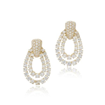 Cartier Pair of diamond ear clips | Important Jewels | 2022 | Sotheby's