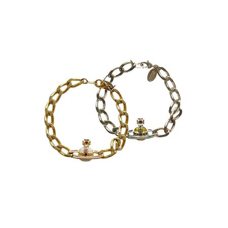 INTO IT ( ¤̴̶̷̤́ ‧̫̮ ¤̴̶̷̤̀ ) sur Instagram : Double Westwood Bracelet Chains ⛓ Tap to Shop or purchase on our website 💸 #viviennewestwoodnecklace #vintagejewelry #consignhere…