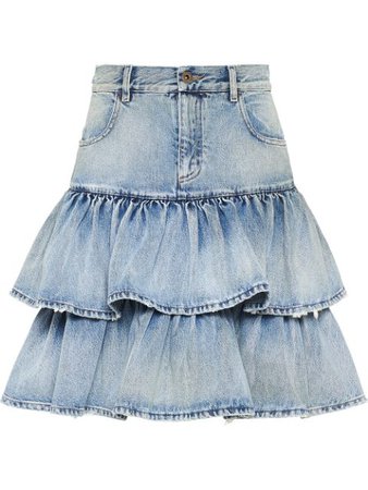 Miu Miu Iconic Ruffled Skirt | Farfetch.com