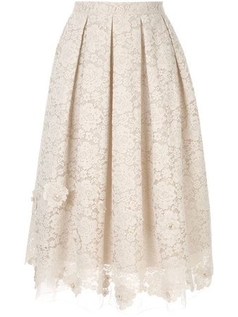 Onefifteen Pleated Lace Skirt