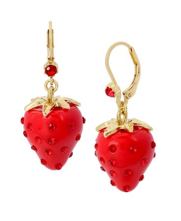 Betsey Johnson | Strawberry Drop Earrings