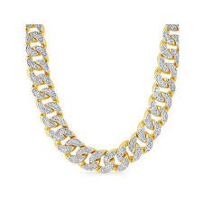 gold diamond necklace mens - Google Search